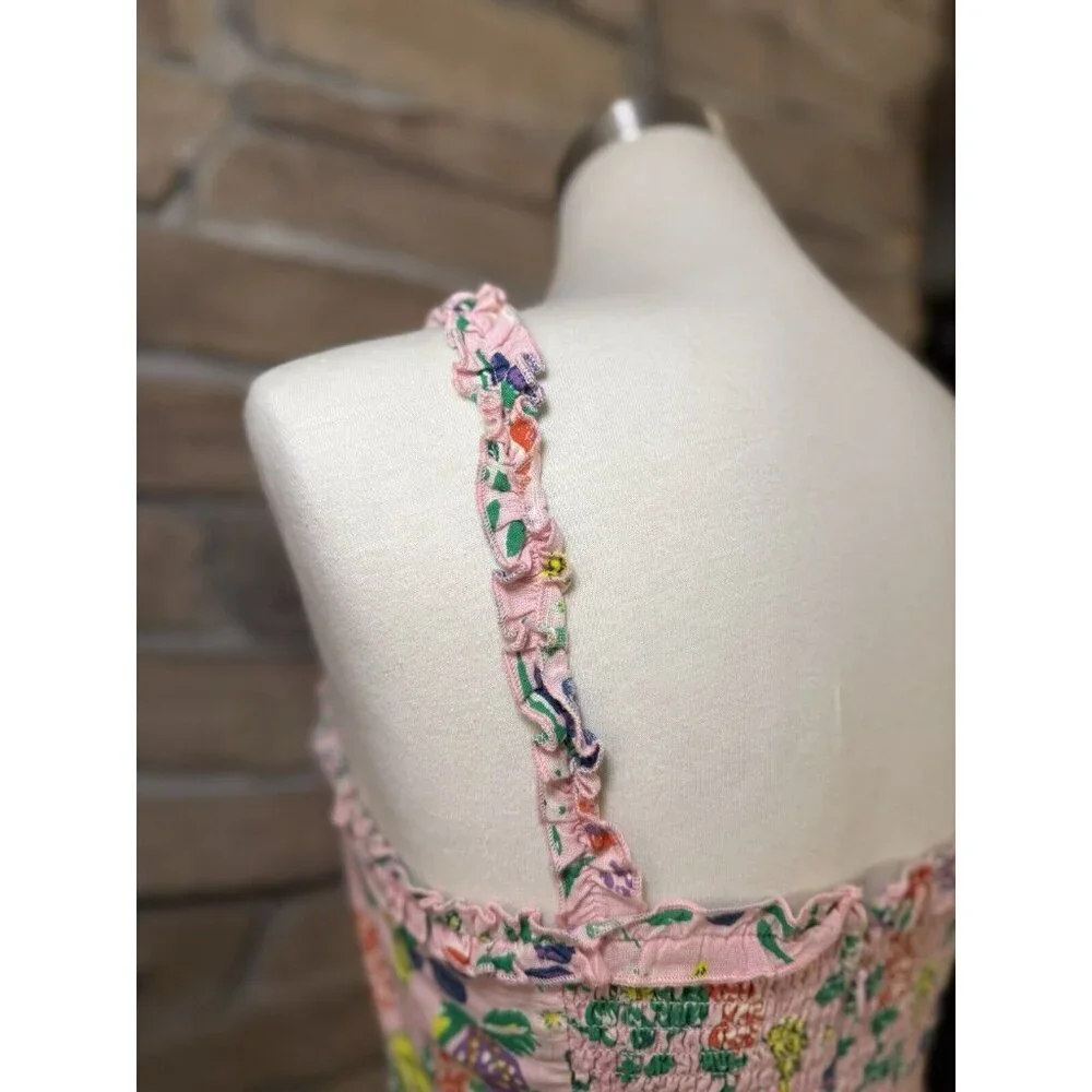 Urban Outfitters Pink Graphic Design Mini Dress Sz M